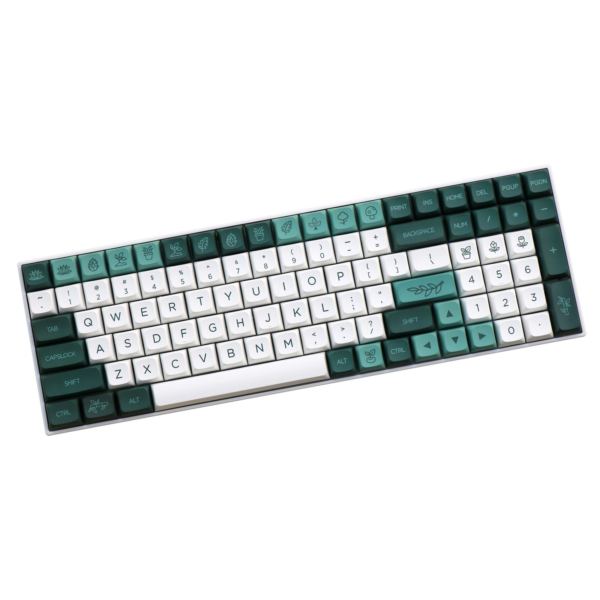 G-MKY 138 Botanical XDA Keycaps PBT Dye-Sublimated XDA Profile For Filco/DUCK/Ikbc MX Switch Mechanical Keyboard