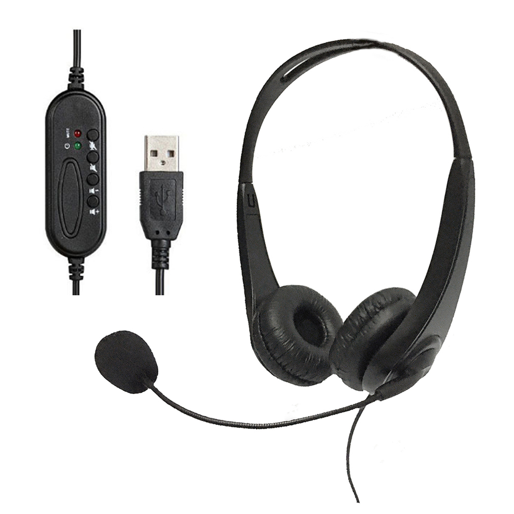 USB Wired Line Control Noise Reduction MIC Headphone for Online Call Center, 501 Original
USB Wired Line Control Noise Reduction MIC Headphone for Online Call Center, 501 Original