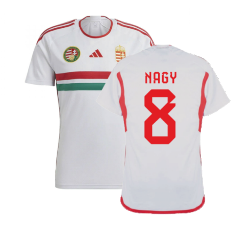 Hungary Adam Nagy 8 Away Shirt Kit 2023-2024