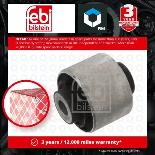 Dronehint Wishbone / Control / Trailing Arm Bush fits AUDI A6 C7 10 to 18 Mounting Febi Parts