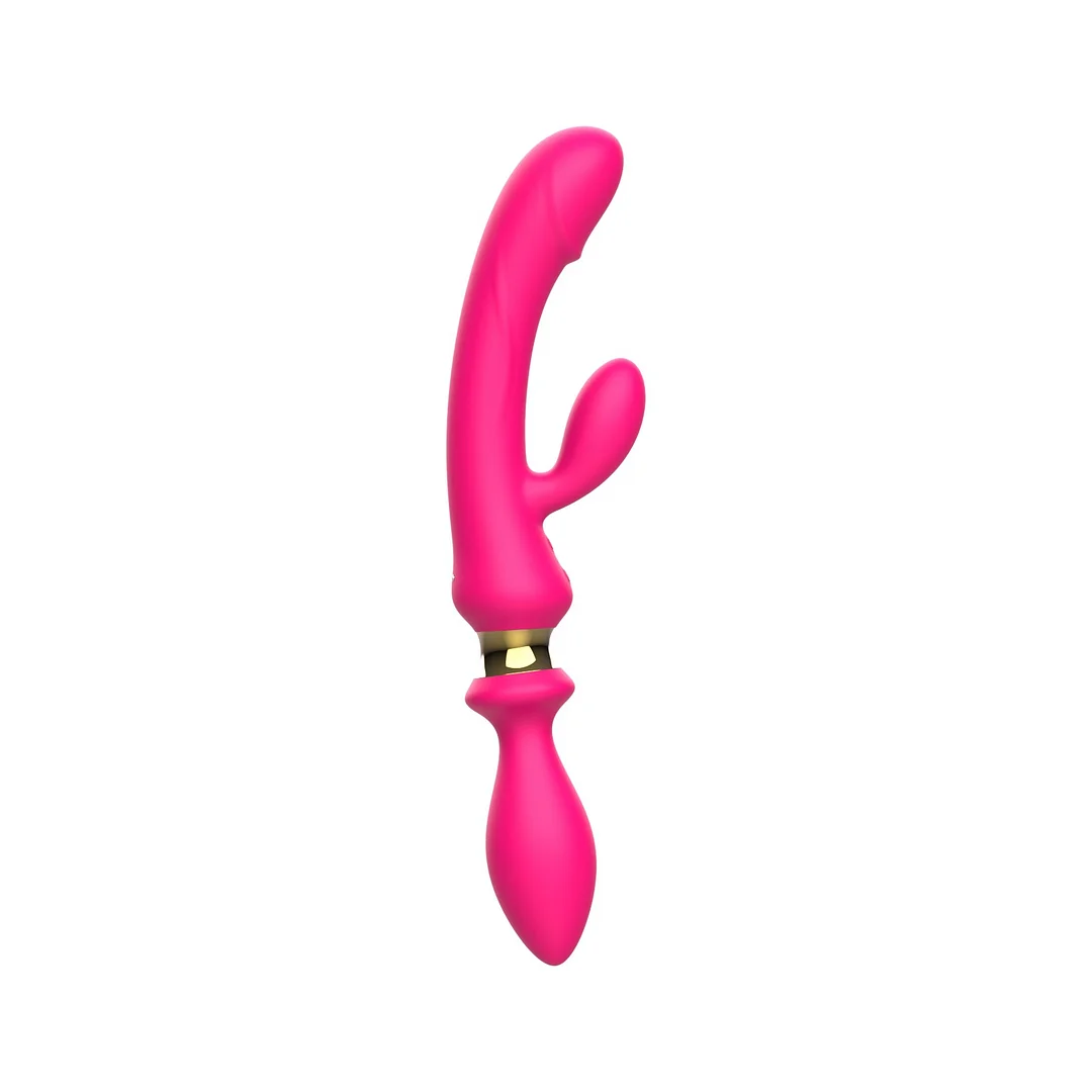 Double Ended Vibrating Dildo For Lexbian - Rose Toy