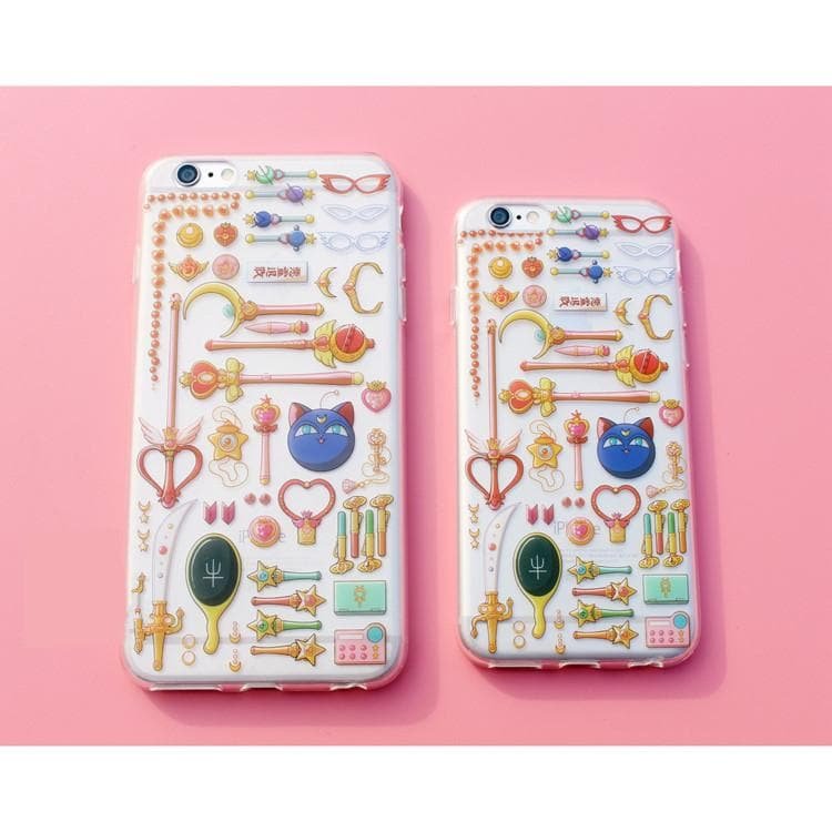 Sailor Moon Magic Wand Pattern Kawaii Phone Case SP165680
