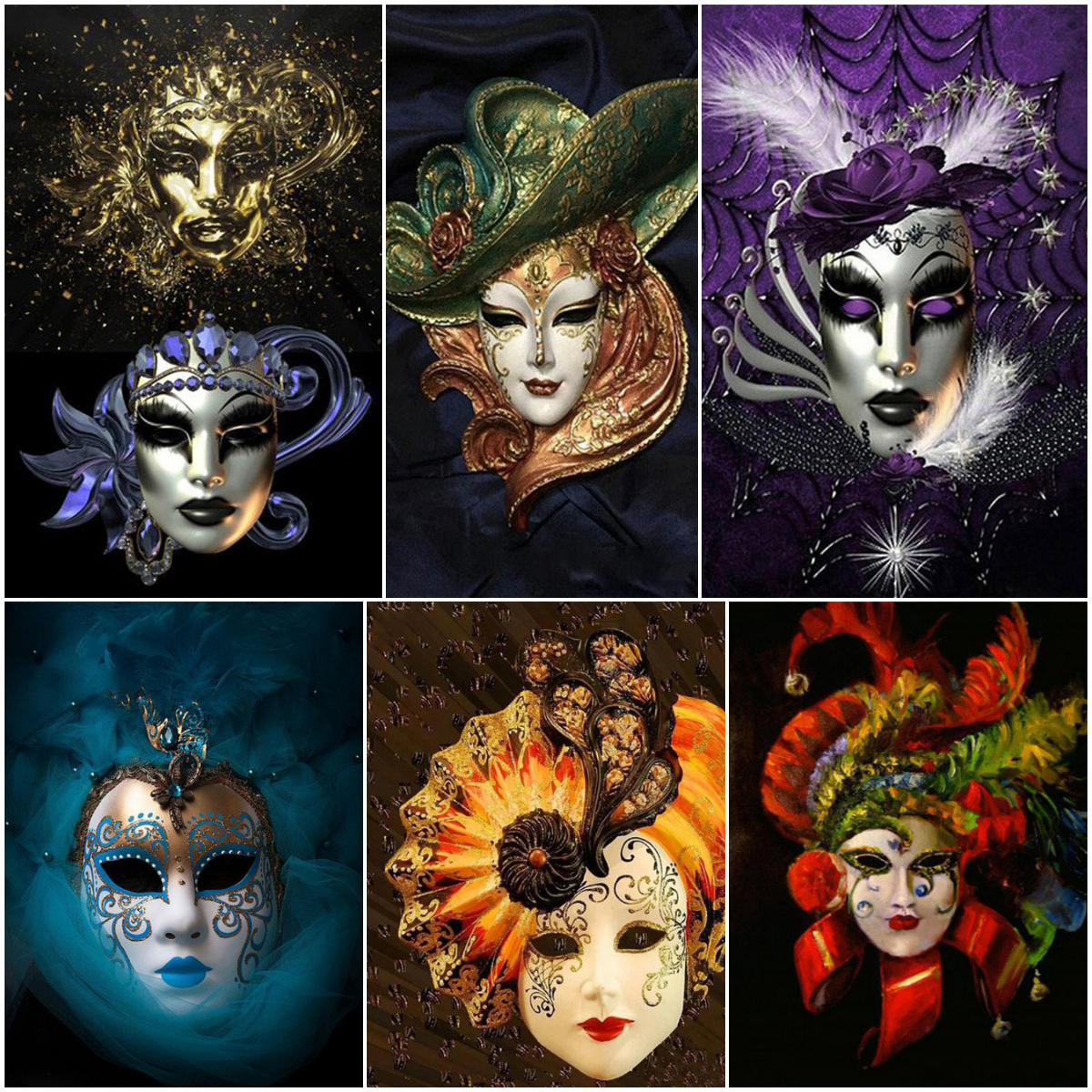 (Multi-Size) Mask Woman - Round/Square Drill Diamond Painting, Square diamond 30*40cm, 501 Original
(Multi-Size) Mask Woman - Round/Square Drill Diamond Painting, Square diamond 30*40cm, 501 Original