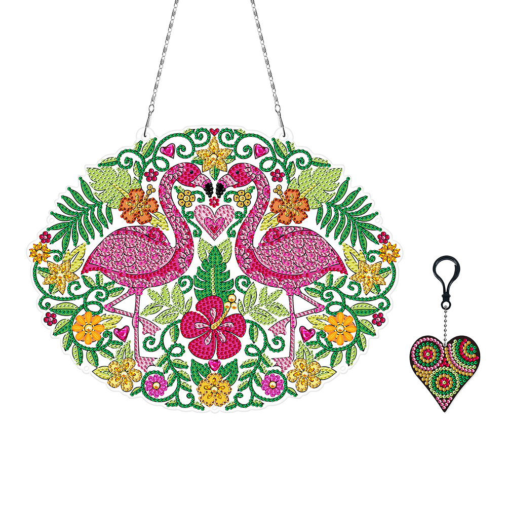 Flamingo Wreath with Keychain - 5D DIY Craft Pendant - 29*22CM, 501 Original
Flamingo Wreath with Keychain - 5D DIY Craft Pendant - 29*22CM, 501 Original
