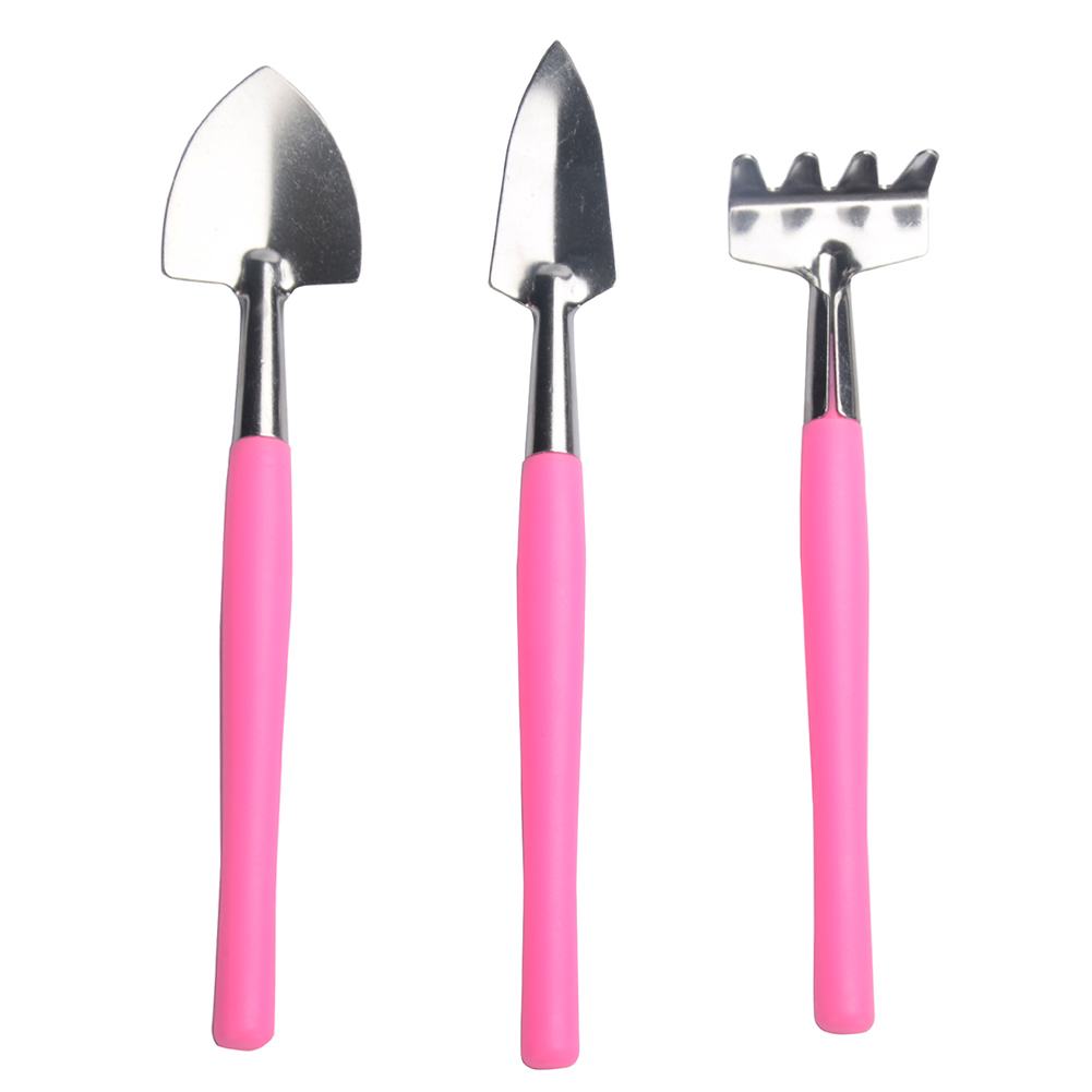 3pcs Mini Gardening Wood Handle Stainless Steel Shovel Rake Spade Tools Set, Pink, 501 Original
3pcs Mini Gardening Wood Handle Stainless Steel Shovel Rake Spade Tools Set, Pink, 501 Original
