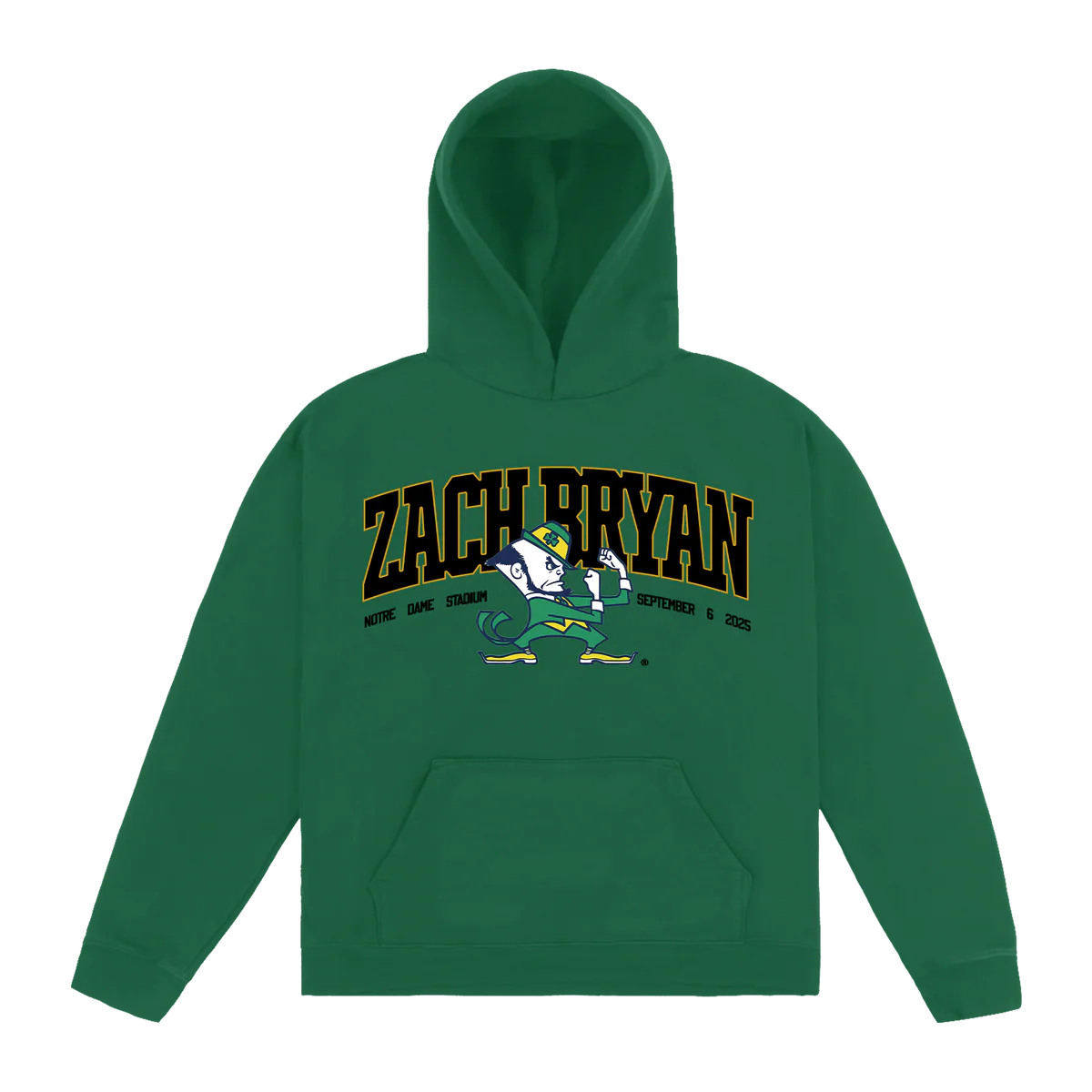 Zach Bryan Notre Dame Stadium 2025 Concert Hoodie