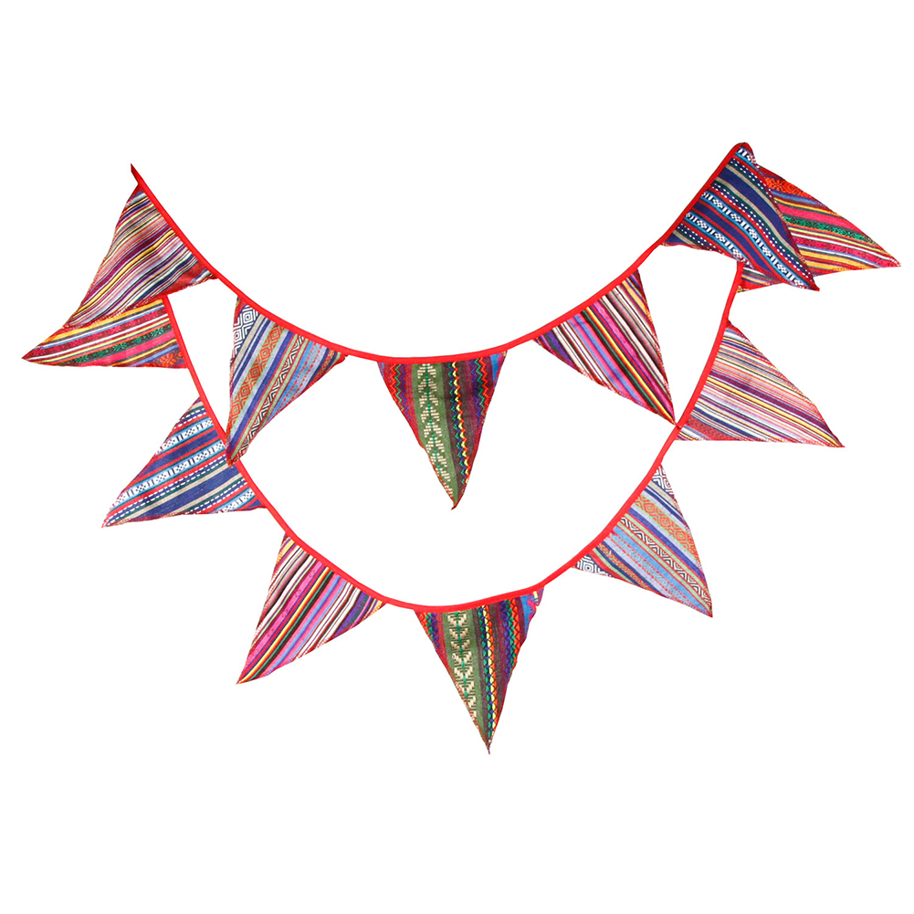 Ethnic Style Cotton Bunting Pennant Flags Banner Garland Home Party Decor, 501 Original
Ethnic Style Cotton Bunting Pennant Flags Banner Garland Home Party Decor, 501 Original