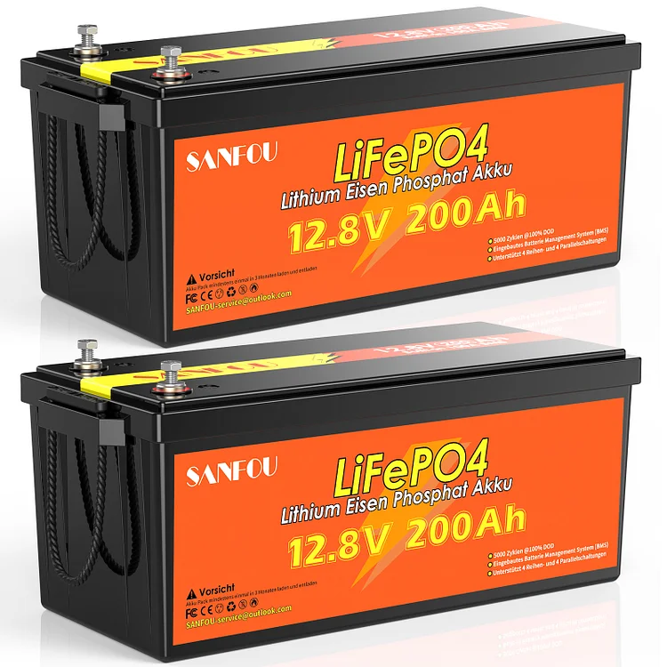 SANFOU 12.8V 200Ah Lifepo4 Battery Pack2
