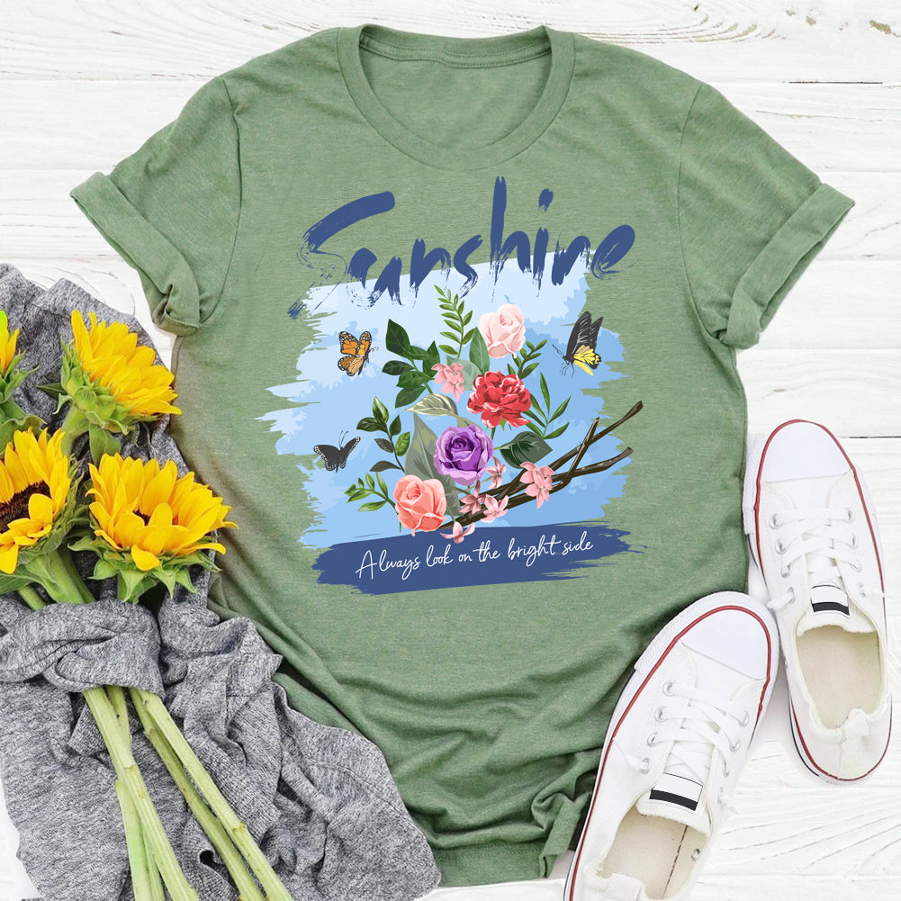 sunshine butterfly T-shirt Tee -04099-Guru-buzz