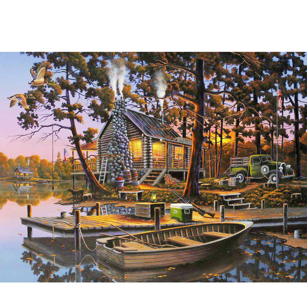 (Multi-Size) Lake Landscape - Round/Square Drill Diamond Painting - 40*30CM, Square diamond 30*40cm, 501 Original
(Multi-Size) Lake Landscape - Round/Square Drill Diamond Painting - 40*30CM, Square diamond 30*40cm, 501 Original