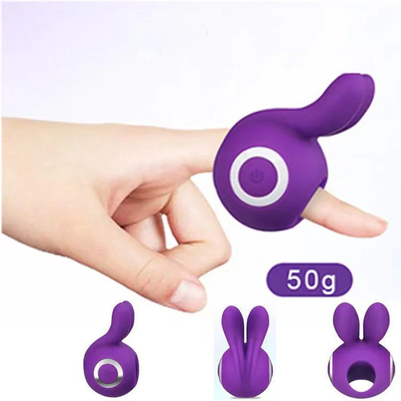 Egg Hopping Women's Finger Vibrator Tease Flirting Toys - Rose Toy