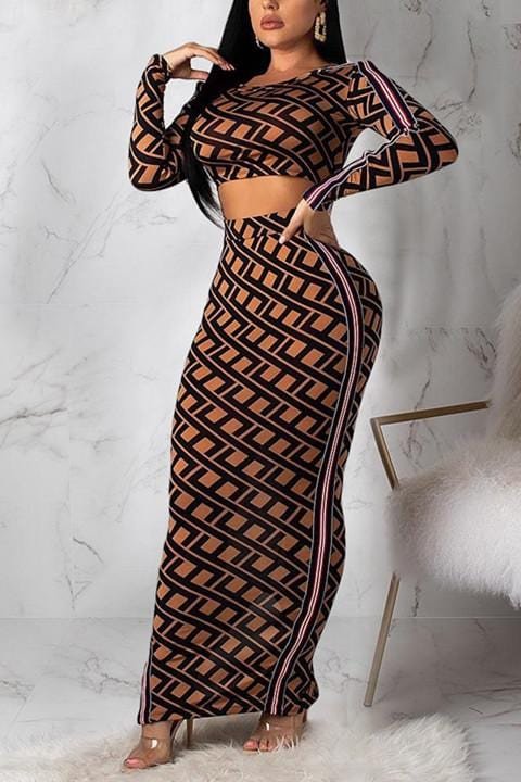 Sexy Letter Print Stitching Two-Pieces Set - Shop Trendy Women's Clothing | LoverChic