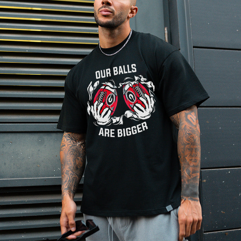 Our Balls Are Bigger Printed Men's T-shirt - Devcarry