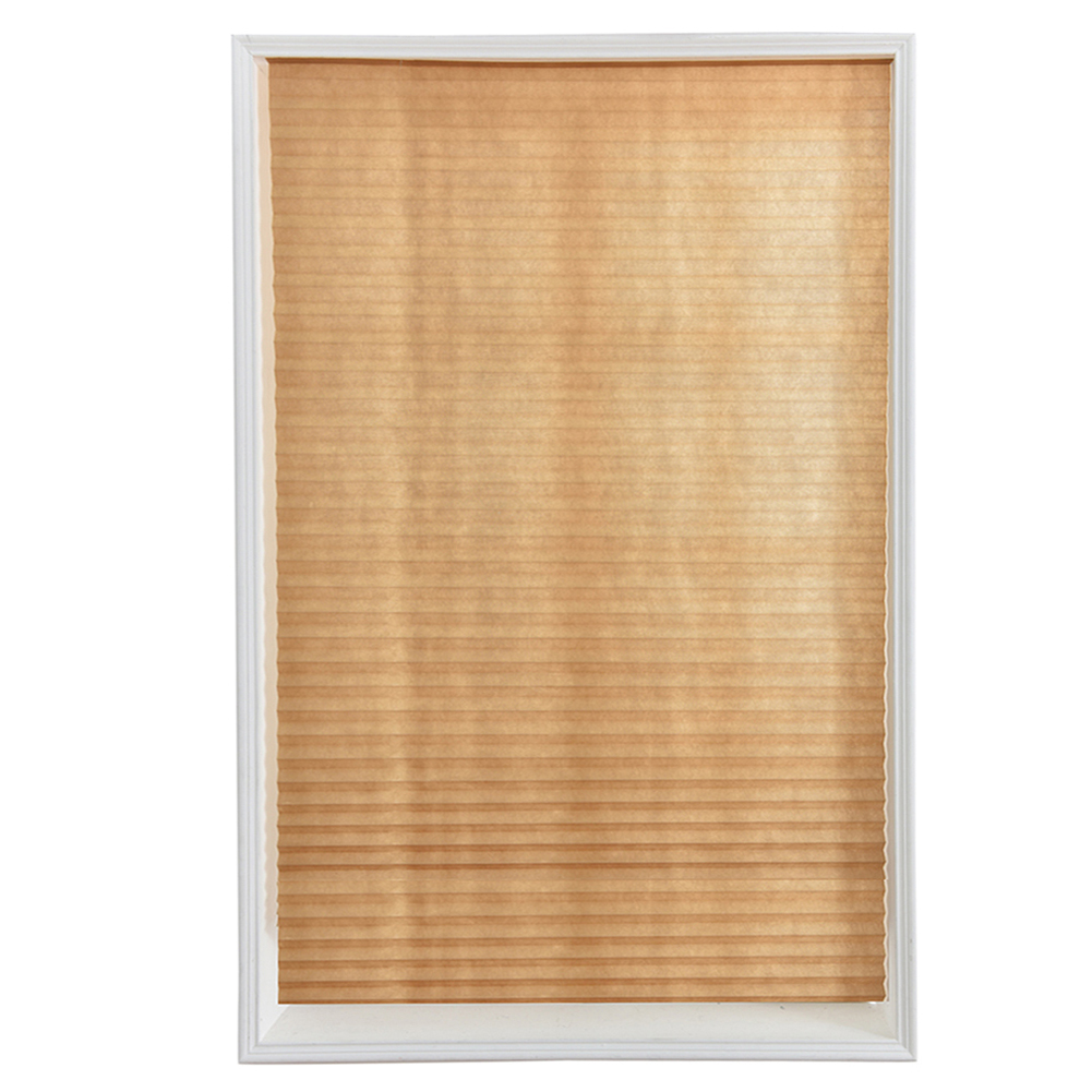 Self-Adhesive Pleated Blinds Half Blackout Bathroom Windows Curtains Shades, Light brown, 501 Original
Self-Adhesive Pleated Blinds Half Blackout Bathroom Windows Curtains Shades, Light brown, 501 Original