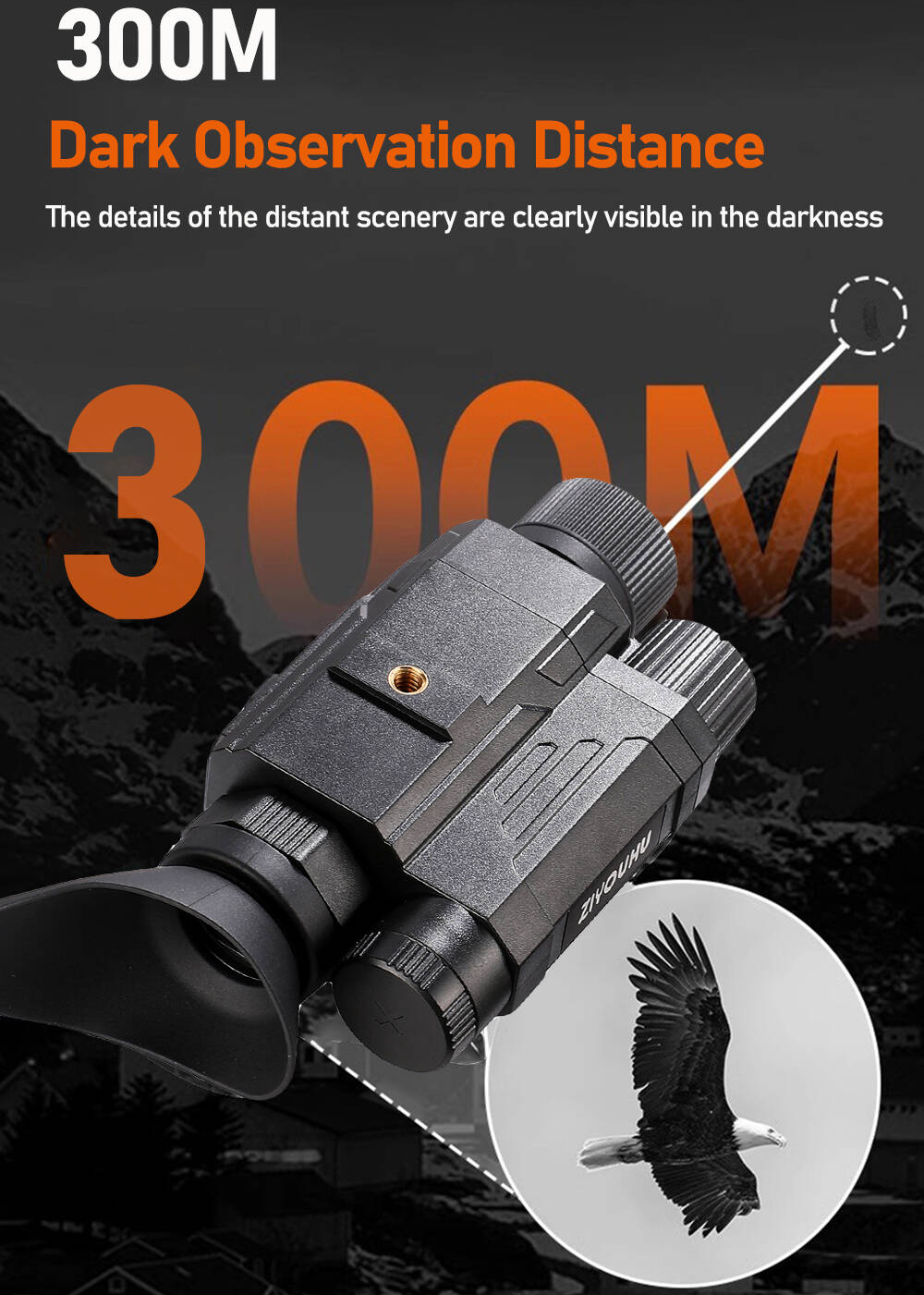BekinTek Helmet Mounted Night Vision Monocular Head Mountable NVG Goggles Rechargeable Optics Telescope IR Full Dark Night View Camera 7x Infrared 8x Digital Zoom 1080 Video Record 8M Photo with 32G TF Card 11