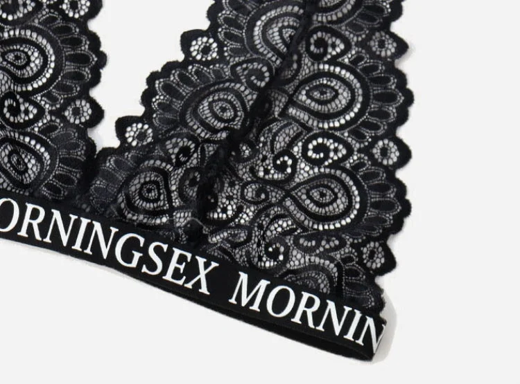 Black Lace Plus Size Lingerie Set