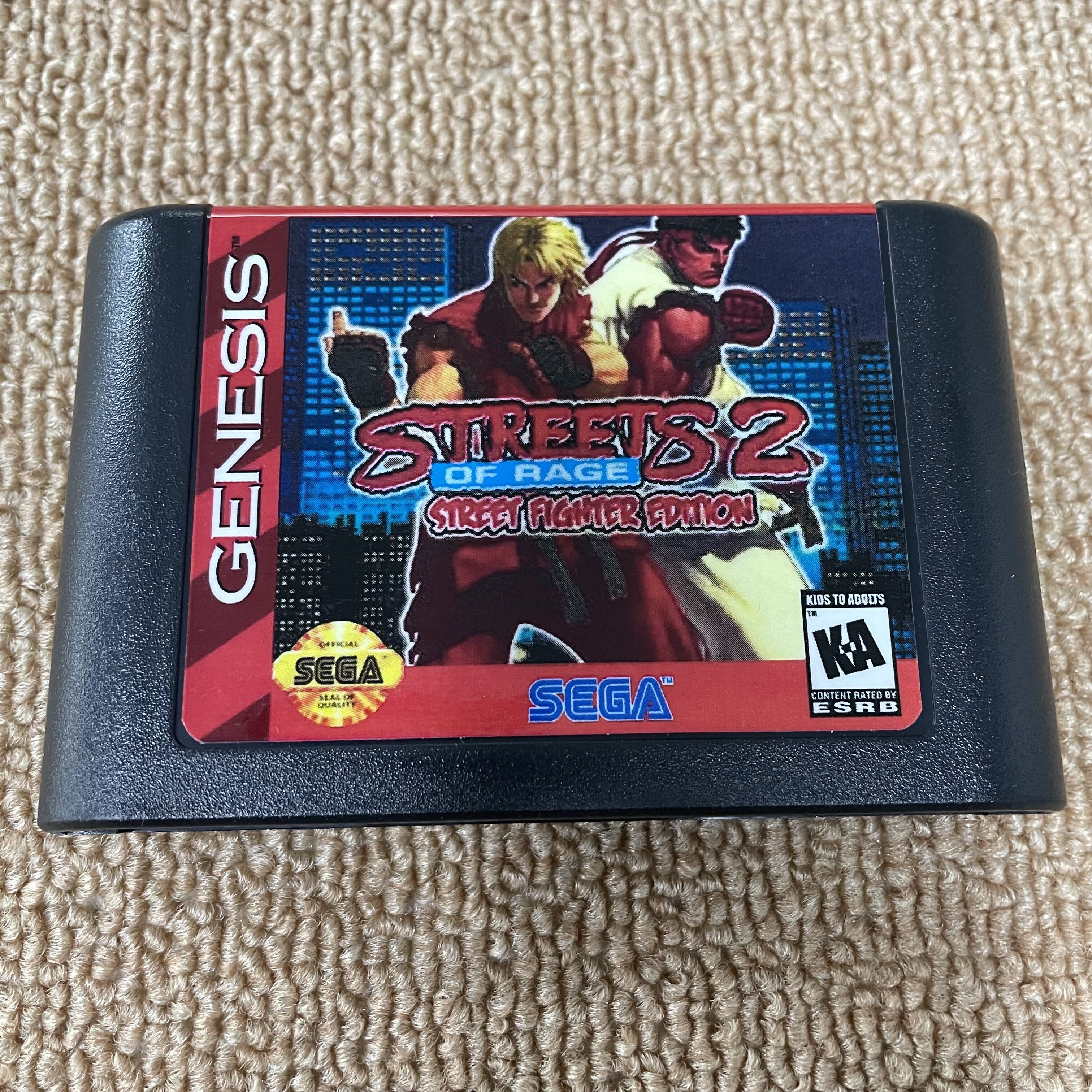 16 Bit Game Card - Streets of Rage 2 Street Fighter Edition For SEGA  Genesis & Mega Drive Game Cartridge