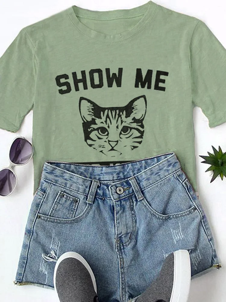 Bestdealfriday Show Me Your Kitties Graphic Tee