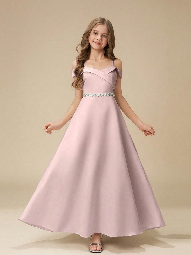 princess polly baby blue dress Nox Anabel F1568 Fringed-Bodice Long Prom Dress Rose / 14 main image 1