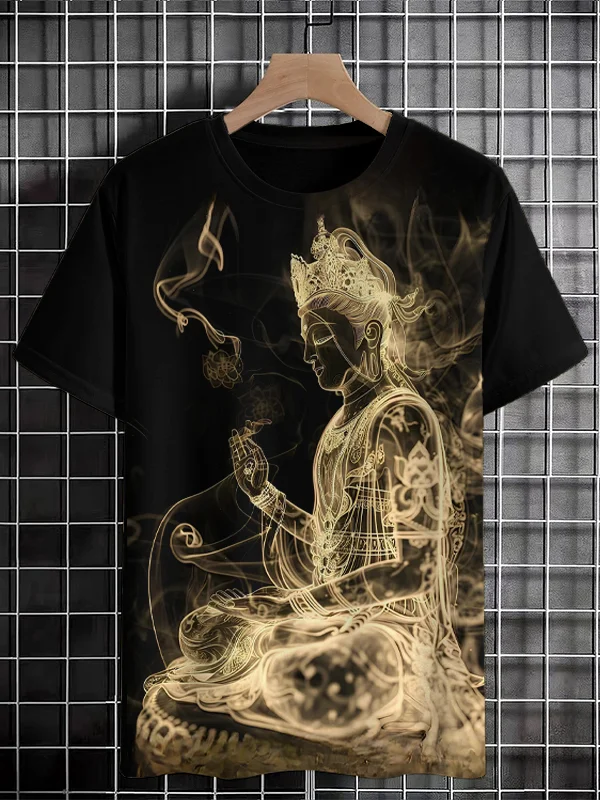 Men's Buddha Art Print T-Shirt