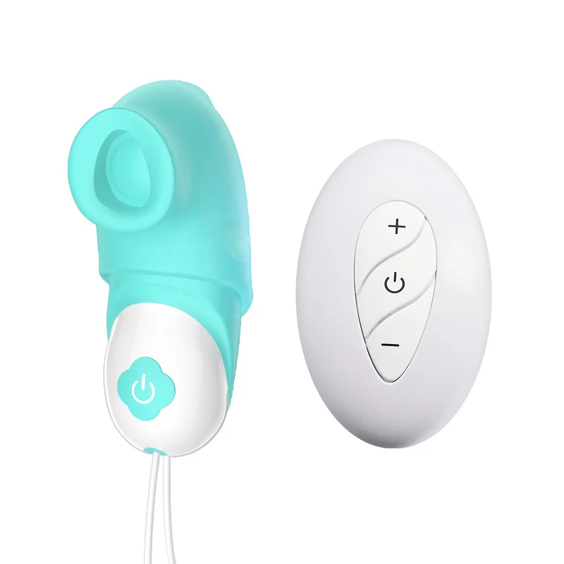 Rechargeable Remote Control Cute Vibrator with Detachable Nozzle - Rose Toy