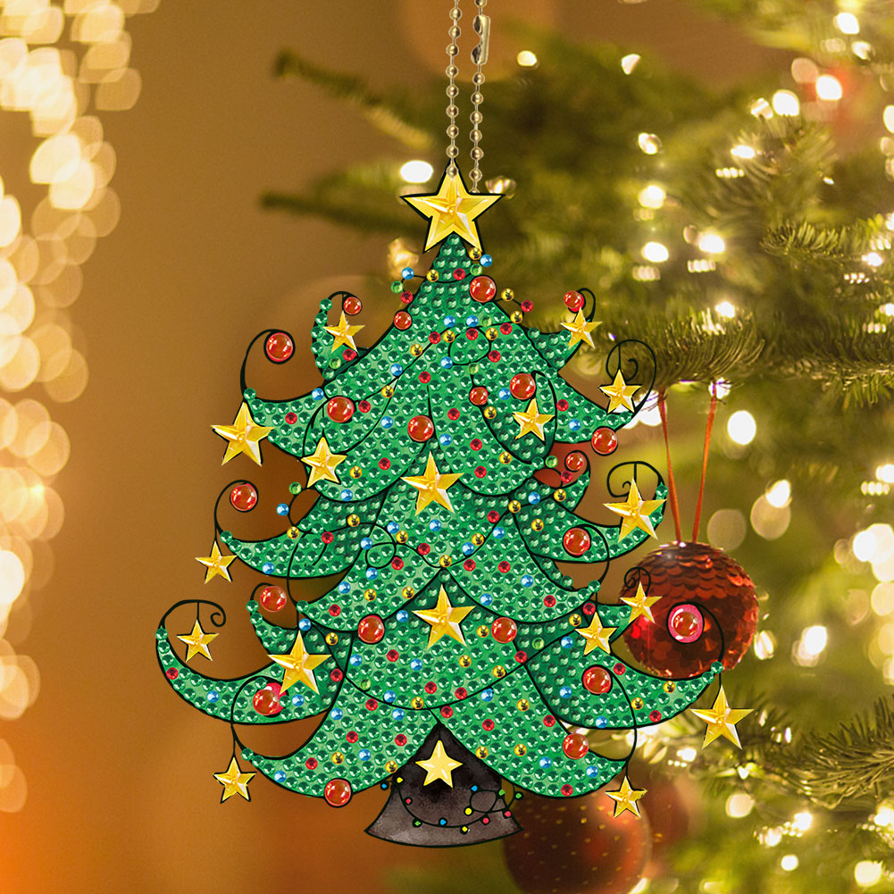 Diamond Painting Christmas Tree Hanging Ornaments