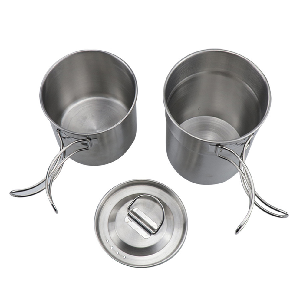 2pcs Portable Outdoor Camping Picnic Cookwares Steel Cooking Coffee Cups, 501 Original
2pcs Portable Outdoor Camping Picnic Cookwares Steel Cooking Coffee Cups, 501 Original