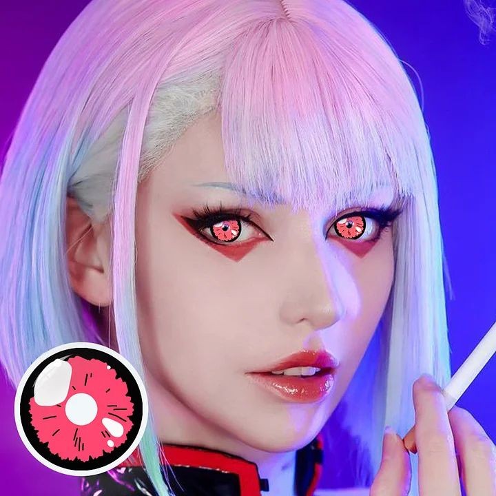 2nd time doing anime eye makeup. this time with cosplay contacts! :  r/TrollMUA