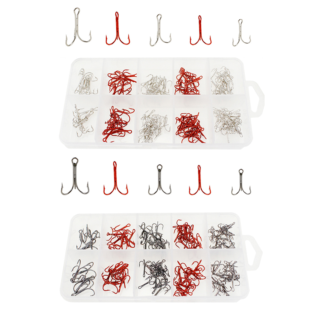 130pcs/Box Fishing Treble Hooks Kit Carbon Steel Lure Bass Fishhook Tackles, Black, 501 Original
130pcs/Box Fishing Treble Hooks Kit Carbon Steel Lure Bass Fishhook Tackles, Black, 501 Original
