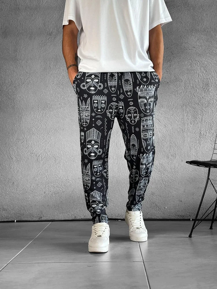 Printed Casual Men's Pants