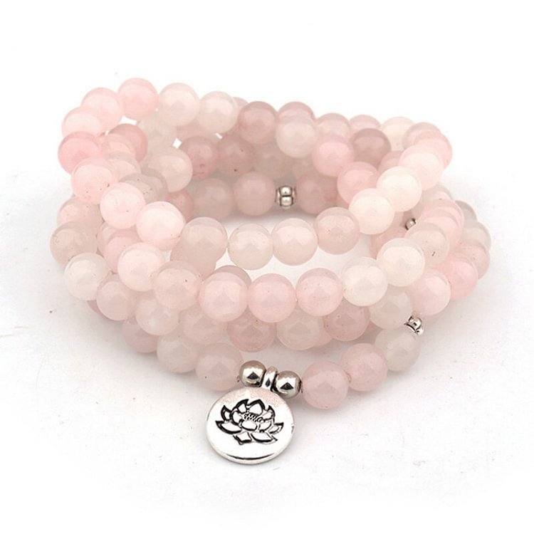 YOY-108 Mala Bracelet for Buddha Lotus OM Pendant