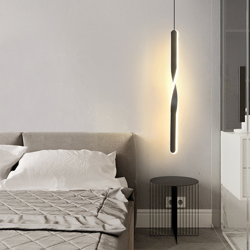Minimalist Long Tube Shape LED Linear Pendant Light