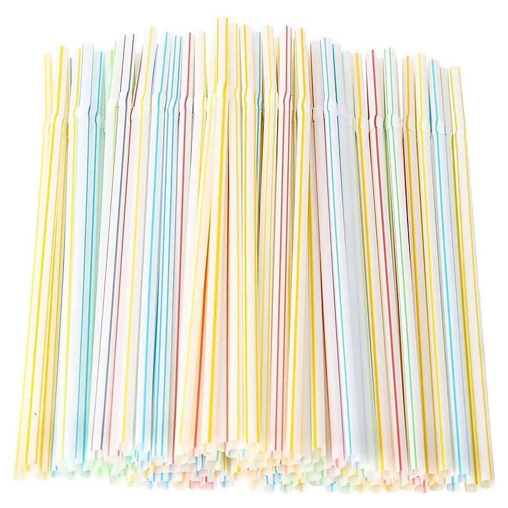 100pcs Disposable Bendable Multi Colored Flexible Plastic Drinking Straws, 501 Original
100pcs Disposable Bendable Multi Colored Flexible Plastic Drinking Straws, 501 Original