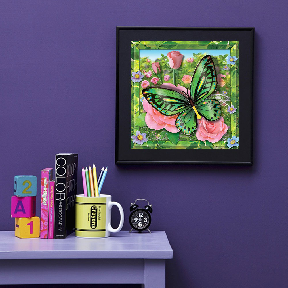 (Multi-Size) Butterfly Flower - Round/Square Drill Diamond Painting, Round diamond 30*30cm, 501 Original
(Multi-Size) Butterfly Flower - Round/Square Drill Diamond Painting, Round diamond 30*30cm, 501 Original