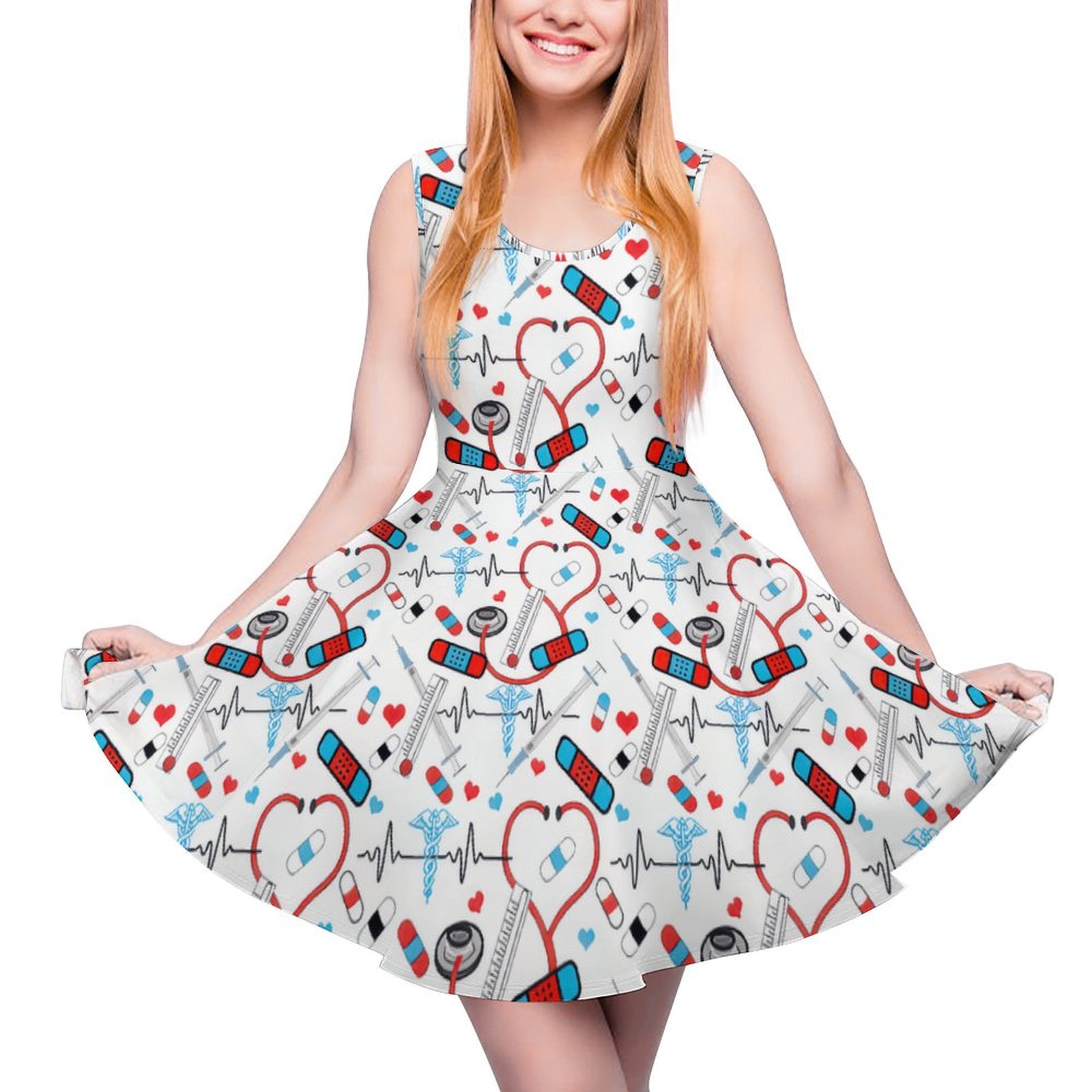 cute nurse dress Cute Pink Nurse Uniform - High Quality 100% Cotton / ABDL Nurse / Scrubs / Nurse  Dress With Short Sleeves + Nurse Cap