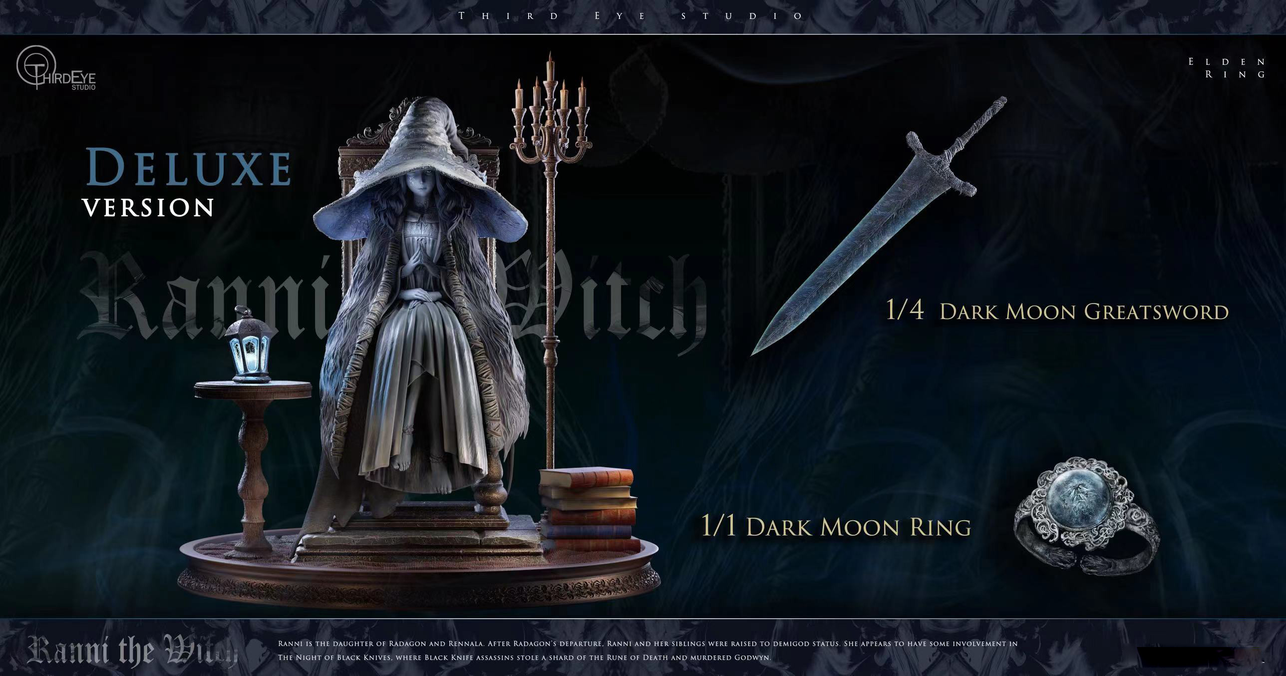 NEW PRODUCT: CC Toys: 1/6 Elden Ring - Rani / Ranni (Stars and Moon  Version) (CCT0507202201)