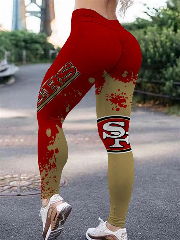 San Francisco 49ers
High Waist Push Up Printed Leggings