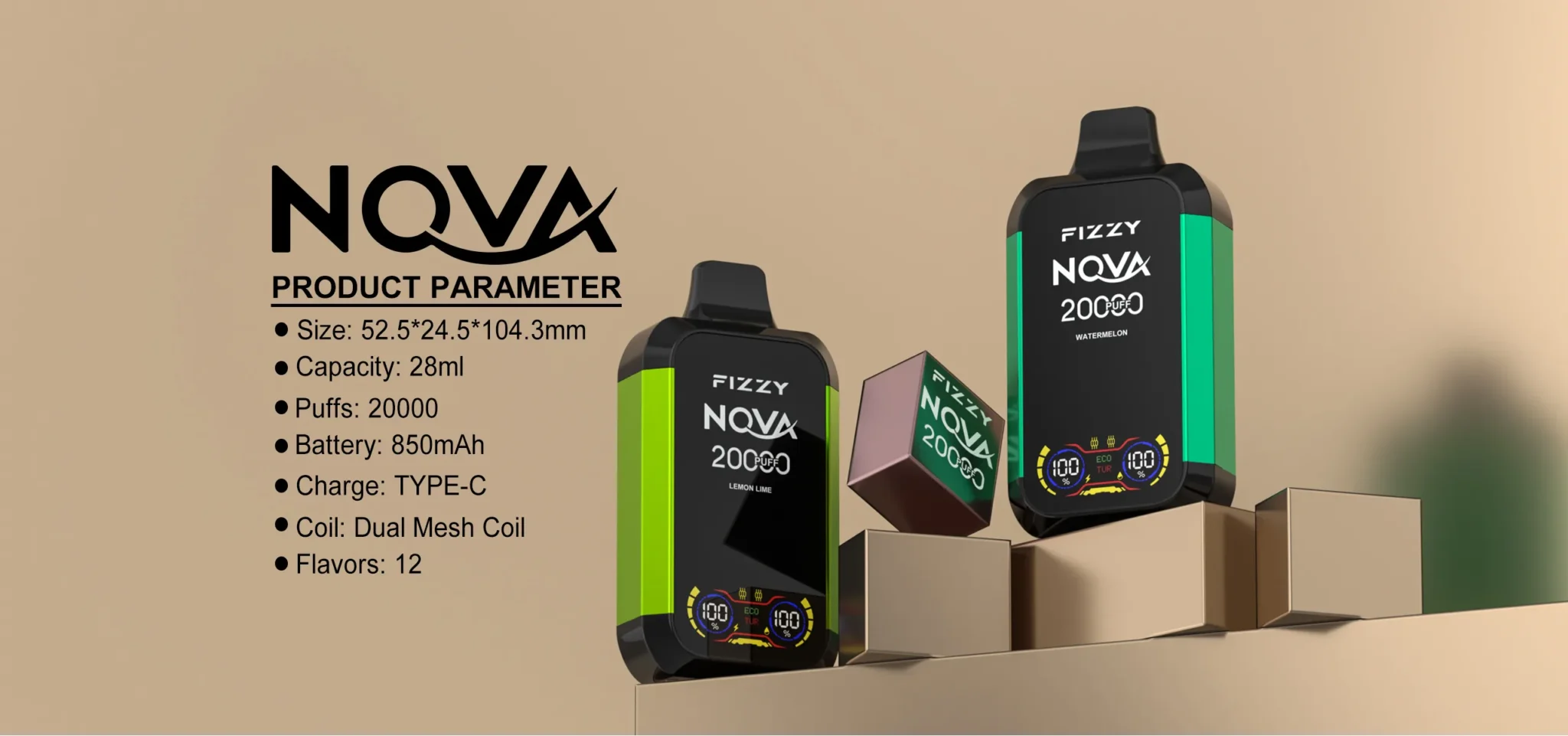 Fizzy Nova 20000 Vape: 20.000 Züge & 12 Aromen im Test fumotvapeshop fumotvapeshop