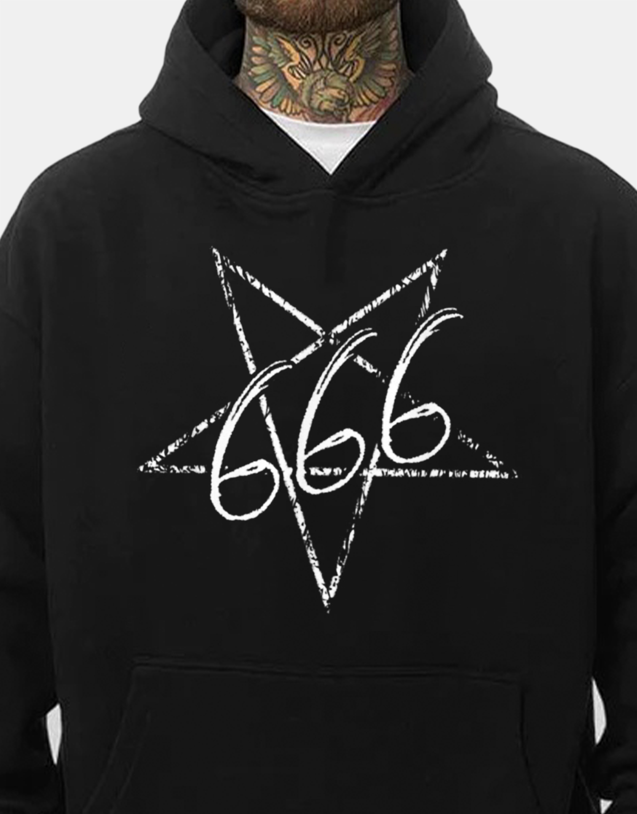 666 Satan Oversize Hoodie / TECHWEAR CLUB / Techwear