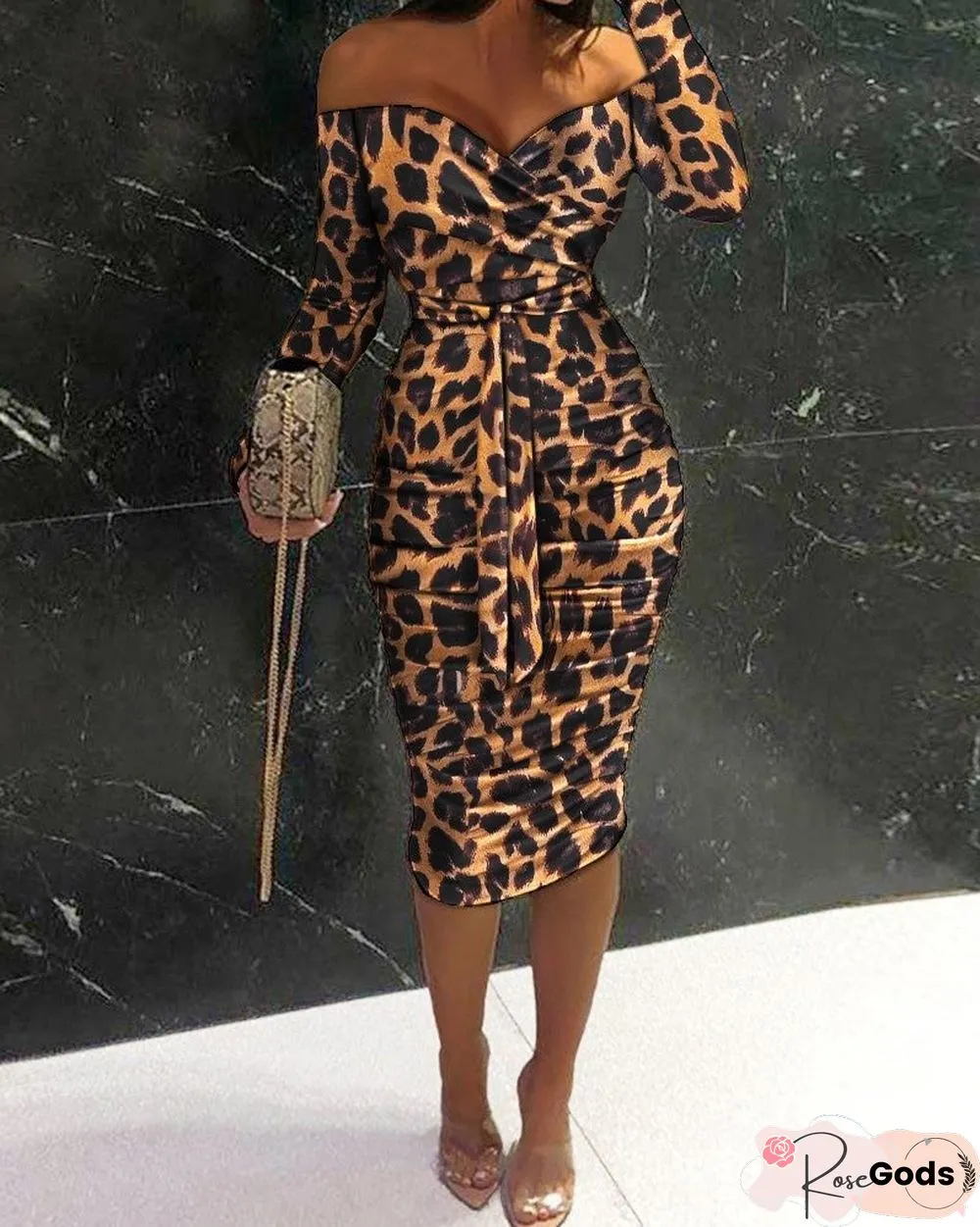 Animal Print Bodycon Dress