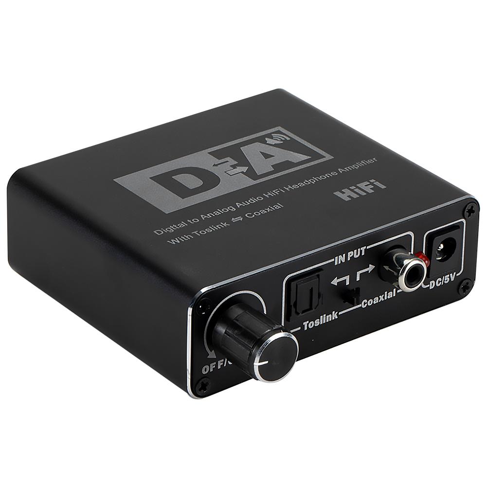 Optical Coaxial Digital to Analog Audio HiFi Headphone Converter Amplifier, 501 Original
Optical Coaxial Digital to Analog Audio HiFi Headphone Converter Amplifier, 501 Original