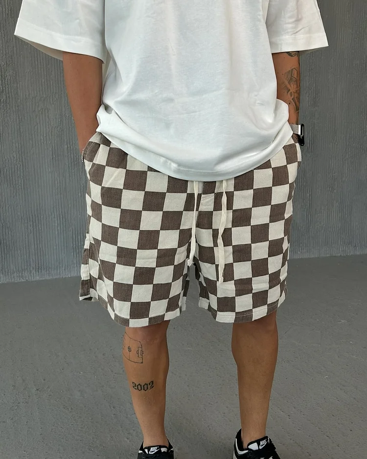 Tartan Print Shorts