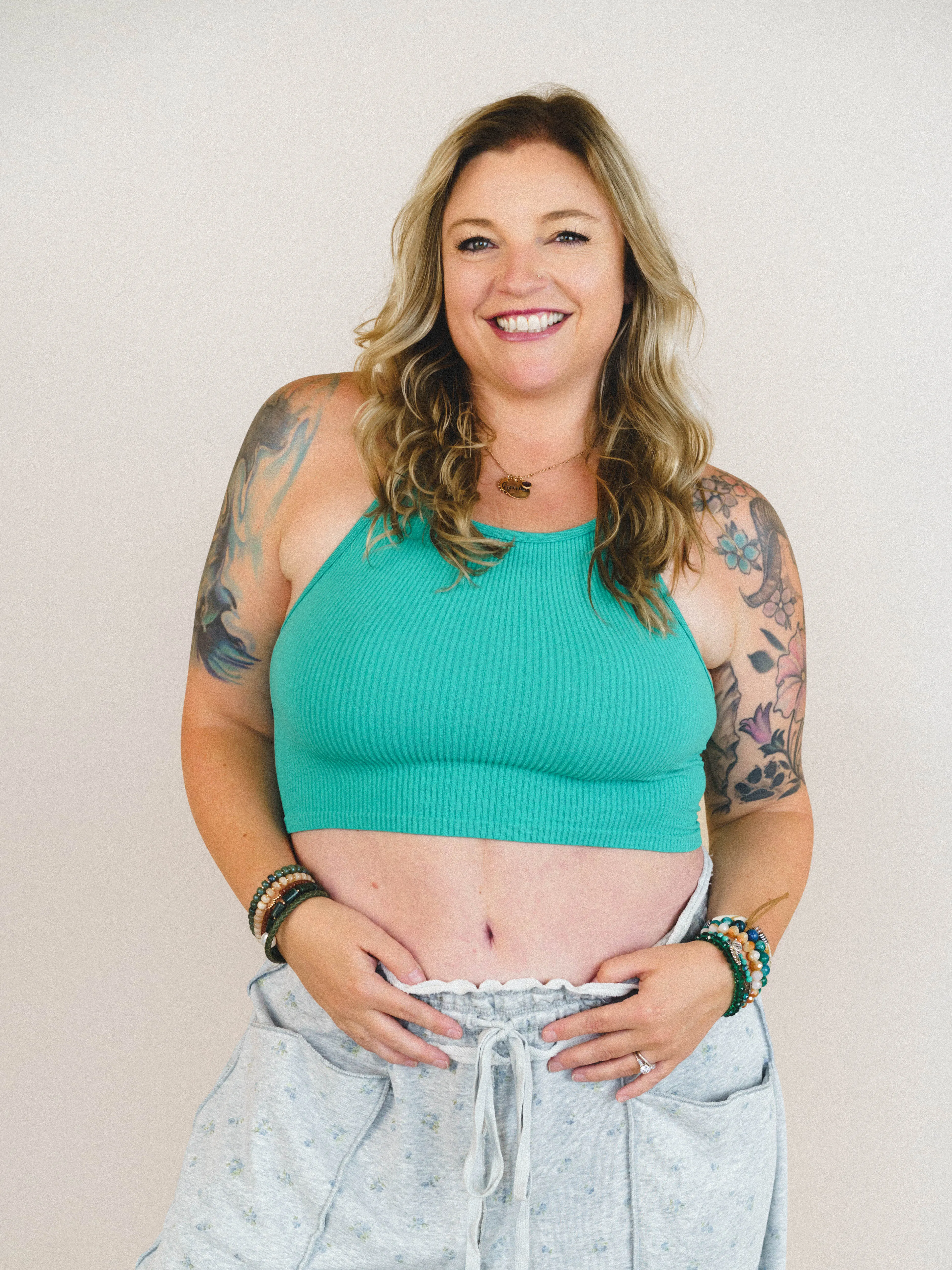 Knock Out Seamless Brami - Tropical Green