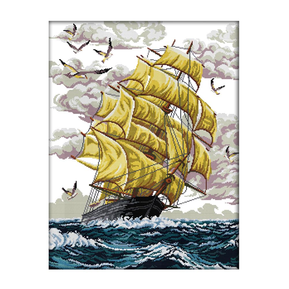 Set Sail - 14CT Stamped Cross Stitch - 50*63cm, 501 Original
Set Sail - 14CT Stamped Cross Stitch - 50*63cm, 501 Original