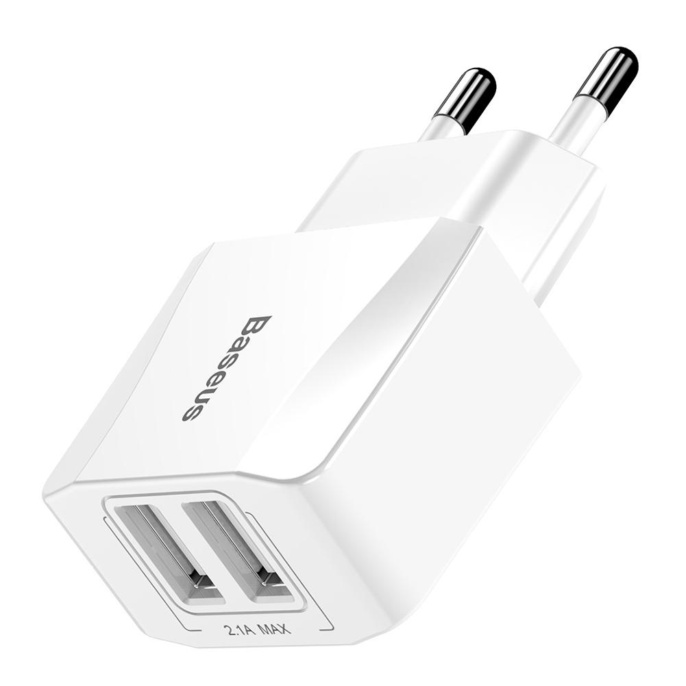 Baseus Dual USB Charger Mobile Phone EU Charger Plug 2.1A Travel Adapter, 501 Original
Baseus Dual USB Charger Mobile Phone EU Charger Plug 2.1A Travel Adapter, 501 Original