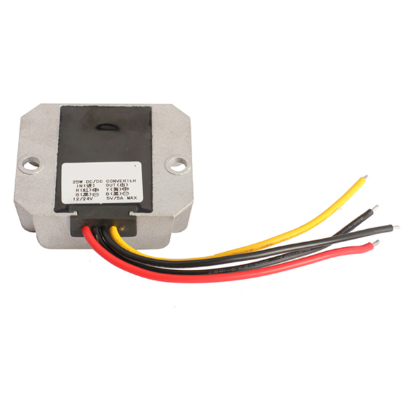 Step Down Voltage Regulator DC 12/24V to 5V/5A/25W Buck Converter Module, 501 Original
Step Down Voltage Regulator DC 12/24V to 5V/5A/25W Buck Converter Module, 501 Original