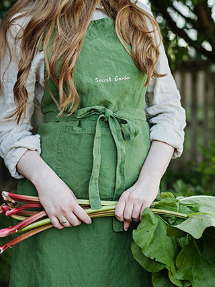 Sweet Garden Tied Utility Apron