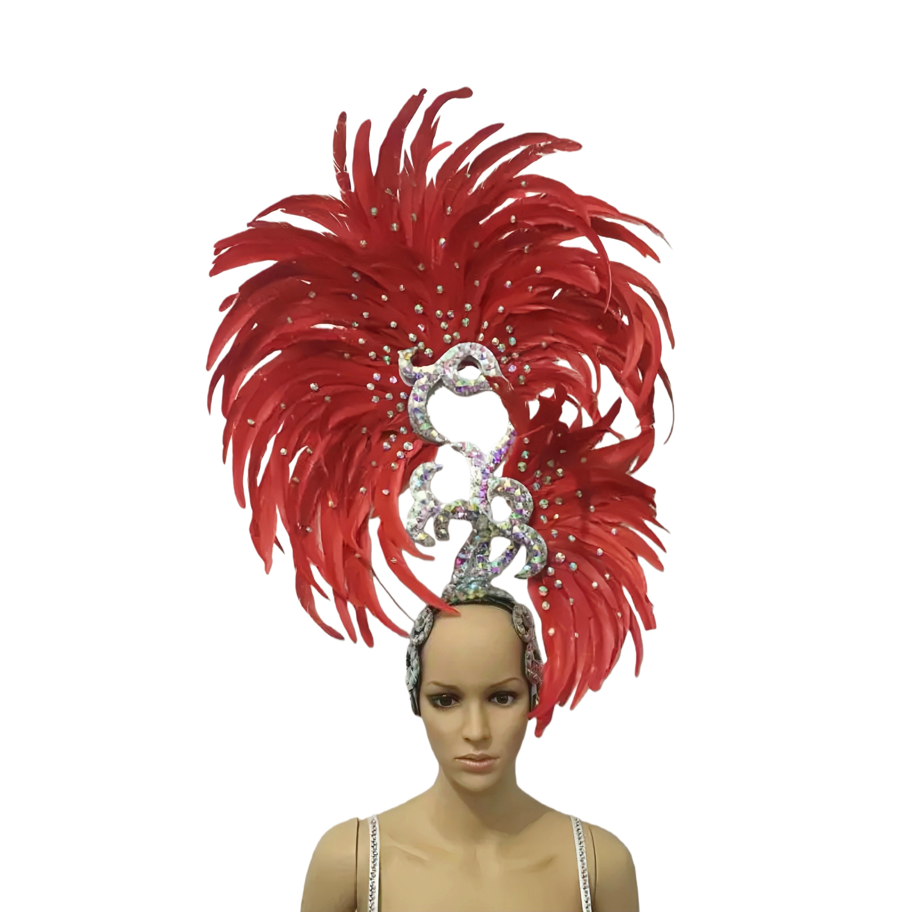 VCSHOES Dance party costumes evening gowns weddings street dances carnival costumes dance costumes belly dances feather Hat wings
