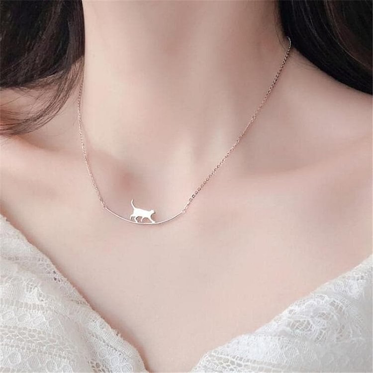 Elegant Little Cat Necklace SP15642