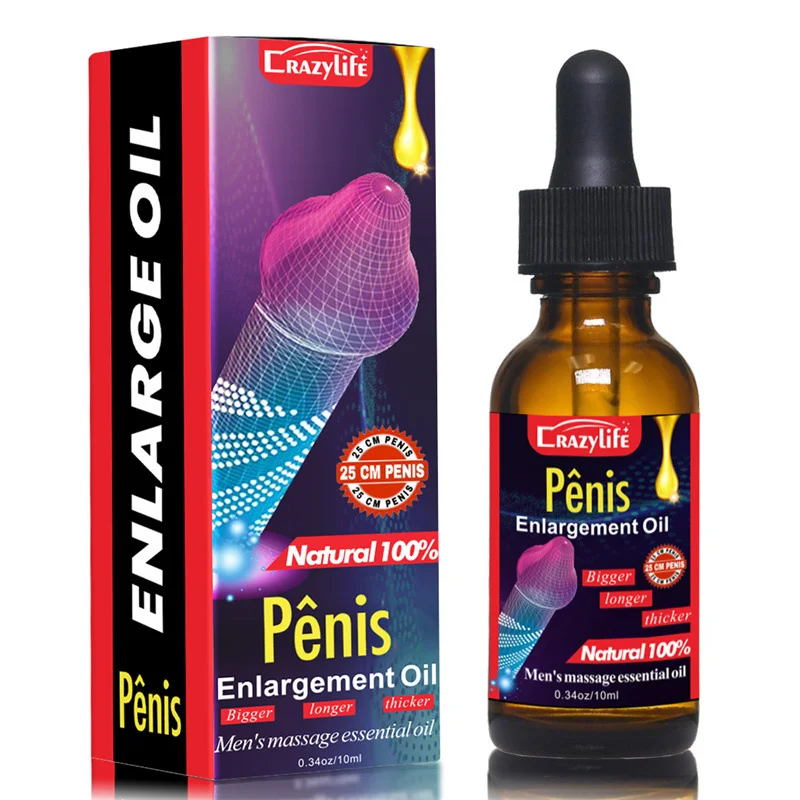 Crazylife F394 Penis Massage Oil 10ml - Rose Toy